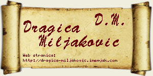 Dragica Miljaković vizit kartica